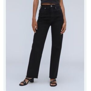 Everlane Women's Black Straight Leg Jeans